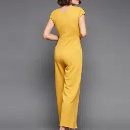 Miss Chase Mustard Embellished Jumpsuit image 2