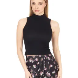 Guess Black Solid Sleeveless Knit Top-picture-40