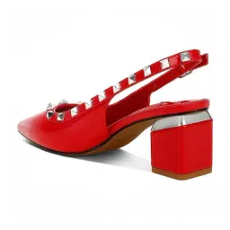 London Rag Women's Red Back Strap Sandals image 5