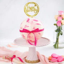 Pink Chocolate Pinata Ball Cake for Birthday (750 Grams)-picture-16
