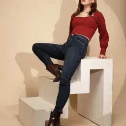 Global Republic Blue Regular Fit Mid Rise Jeans image 4