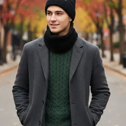 iSWEVEN Unisex Woollen Beanie-picture-48