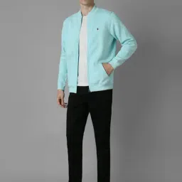 Louis Philippe Blue Cotton Regular Fit Sweatshirt image 5