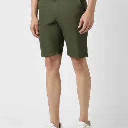 Van Heusen Green Cotton Regular Fit Shorts image 3