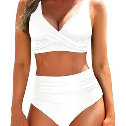 DREAM X FASHION V-Neck High-Waist Swim Bikini Set-picture-20