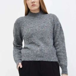 Code by Lifestyle Grey Self Pattern Sweater-picture-6
