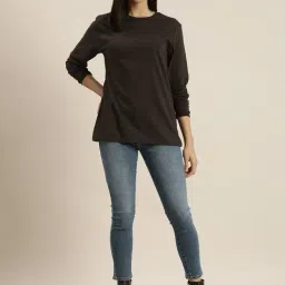 Dillinger Dark Brown Cotton Oversized T-Shirt image 4