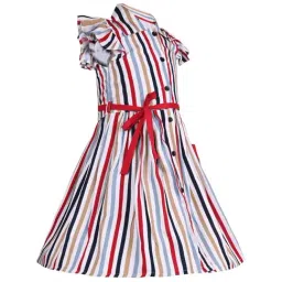 Wish Karo Kids Multicolor Striped Frock image 2
