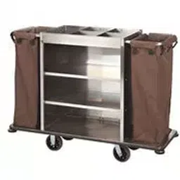 Mahalaxmi Industries 1400mm Metal Housekeeping Trolley (open) SASP 54 image 1