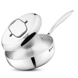 Bergner Argent Saira Silver Triply Stainless Steel 22 cm Multi Purpose Frypan (2500ml)-picture-20