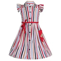 Wish Karo Kids Multicolor Striped Frock-picture-35