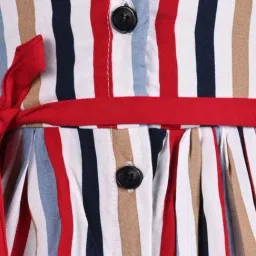 Wish Karo Kids Multicolor Striped Frock image 4