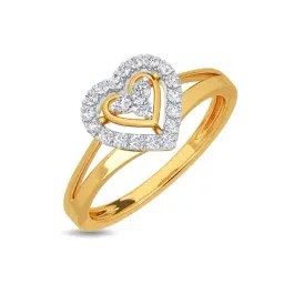 Kisna Diamond & Gold Jewellery Turvi 14k (585) Diamond & Gold Ring For Women-picture-48