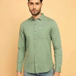 Wrangler Green Regular Fit Shirt-picture-30