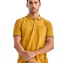 Red Flame Men Polo Collar T-shirt-image-89