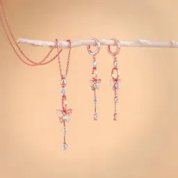 GIVA 925 Sterling Silver Rose Gold Set for Women-image-68