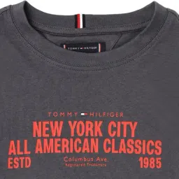 TOMMY HILFIGER Boys Grey Printed Regular Fit T-Shirt image 3