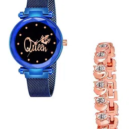 Miss Perfect Women Set of 2 Round Dial Watch Gift Set-picture-23