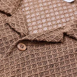 Snitch Men Relaxed Fit Textured Cuban Collar Casual Shirt image 3