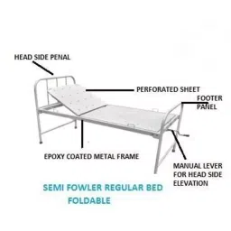 IB BASICS Eco Model Semi Fowler Bed Mild Steel , 11013 image 4