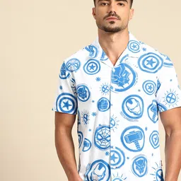 Being Human Marvel Printed Pure Cotton Casual Shirt-picture-34