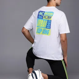 HRX by Hrithik Roshan Typography Pure Cotton Lifestyle T-shirt-picture-32