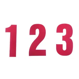 RS PRO Red Self Adhesive Numbers, 50mm Character Height Model No 4000802 (Each of 1 Kit)-picture-28