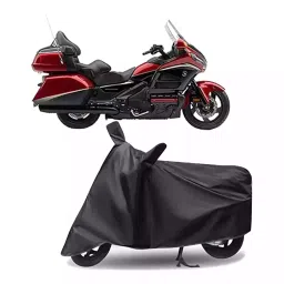 Auto Pearl Polyester Two Wheeler Cover for Honda Gold Wing GL1800 (Grey)-picture-13