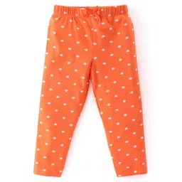 Babyhug Cotton Lycra Knit Stretchable Leggings Butterfly Print Pack of 3 - Multicolor image 2