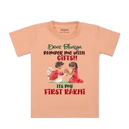 Arvesa Kids Typography Printed Cotton T-shirt-picture-13