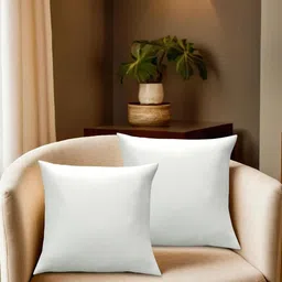 Kuber Industries 3Pc White Breathable Environmental Friendly Fluffy Cushion Fillers image 3