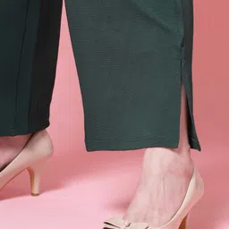 PAUSE SPORT Women Original Flared Wrinkle Free Trousers image 4