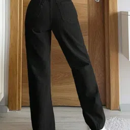 BAESD Women Straight Fit High-Rise Stretchable Jeans image 3