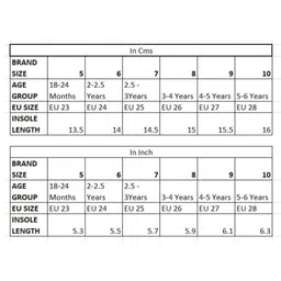 Priaansha Kids Placement Striped Uniage Collection LED Shoes - Orange image 2