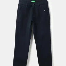 United Colors Of Benetton Blue Slim Fit Trousers-picture-35