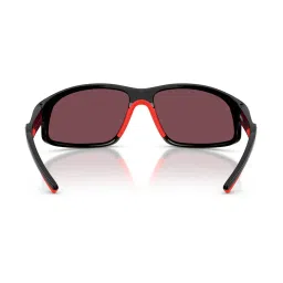 FERRARI SCUDERIA Red UV Protection Irregular Sunglasses for Men image 4