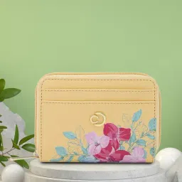 Caprese Faux leather Yellow Women Wallet-image-27