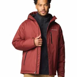 Columbia Maroon Regular Fit Sports Hoodie image 4