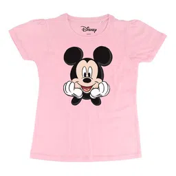 Disney by Wear Your Mind Girls Pink Mickey Mouse Printed Top-picture-42