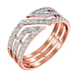 Joyalukkas 18k (750) Purity Rose Gold Dazzling Women Diamond Ring-picture-40