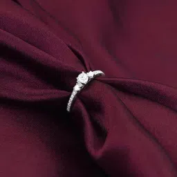 GIVA 925 Sterling Silver Trilogy Of Love Ring Fixed Size For Women-image-61