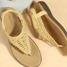 Metro Women's Beige Sling Back Sandals-image-32