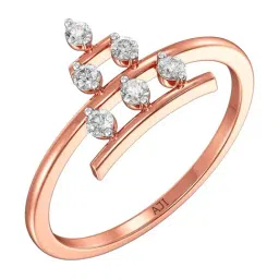 Joyalukkas 18k (750) Purity Rose Gold Radiant Triangle Diamond Ring-picture-33