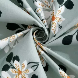 Klotthe Blue 300 TC Polycotton Double Bedsheet with 2 Pillow Covers image 4