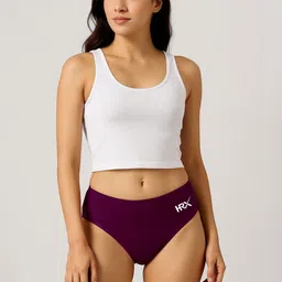 HRX by Hrithik Roshan Pack of 2 Cotton High-Rise Hipster Briefs image 4