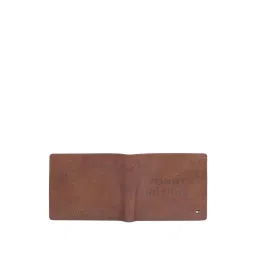 TOMMY HILFIGER Thasos Brown Leather Casual Solid Bi-Fold Wallet For Men image 4