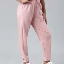 Go Colors! Kids Baby Pink Cotton Relaxed Fit Jogger image 4