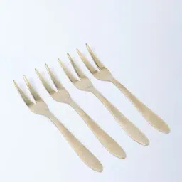 Westside Home Matte Gold Fruit Fork (Set of 4) image 2