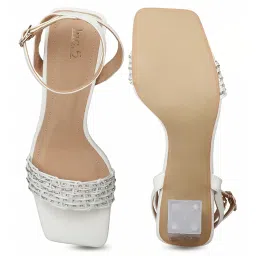 Inc.5 Women's White Ankle Strap Sandals image 4