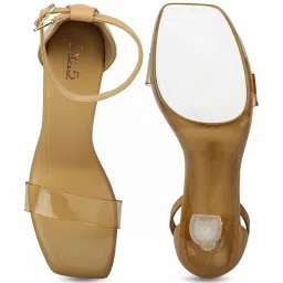 Inc.5 Women's Beige Ankle Strap Stilettos image 4